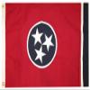 MWS 2x3 State of Tennessee Premium 100% Cotton Flag 2'x3' Grommets 2 Clips view 2