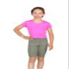 Janisramone Girls Shorts - Sports Cycling Shorts for Girls - Bike, Dance, Cycling Shorts for Kids Khaki view 1
