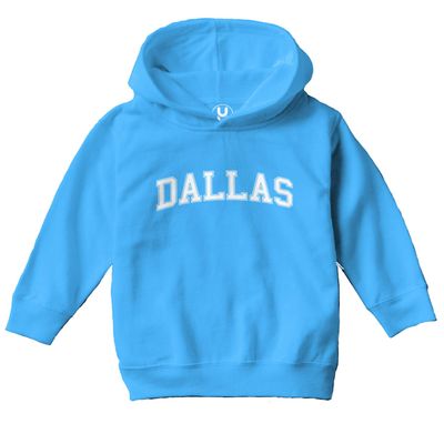 Haase Unlimited Dallas - State Proud Strong Pride Toddler/Youth Fleece Hoodie (Turquoise, Small (Youth))