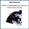Xino Sports Replacement Brake - Whole Brake Assembly with TPR Rubber Pad, 1 Piece - Will Fit Xino Sports Inline Skates ONLY - NOT for 2 in 1 Combo Skates - NOT Universal view 2