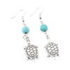1Pair Vintage Animals Turtle Crystal Beads Drop Earrings Sea Ocean Statement For Women Gift Jewelry view 1