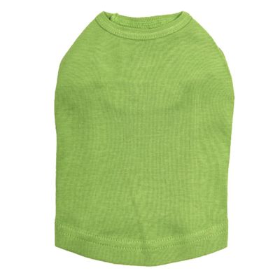 XL - Lime Green Plain, Blank Dog Tank/t-Shirt