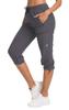 ChinFun Women's Hiking Pants Quick Dry Lightweight Outdoor Capris Water Resistant UPF50+ Grey XXL view 1