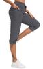 ChinFun Women's Hiking Pants Quick Dry Lightweight Outdoor Capris Water Resistant UPF50+ Grey XXL view 2