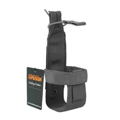 EXCELLENT ELITE SPANKER Tactical Military Portable Belt Bottle Holder Pouch Molle Adjust EDC Water Bottle Carrier for Hunting Walking Running Traveling (Gry)