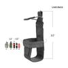 EXCELLENT ELITE SPANKER Tactical Military Portable Belt Bottle Holder Pouch Molle Adjust EDC Water Bottle Carrier for Hunting Walking Running Traveling (Gry) view 2