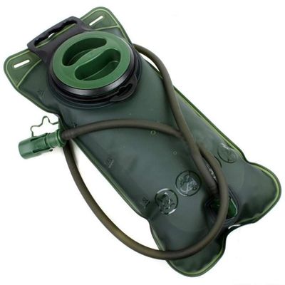 Monvecle Hydration Water Bladder 2L Bike Water Storage Bag Universal Hydration Pack for Hiking, Camping, Cycling Running and Kayaking Big Open 2L Army Green