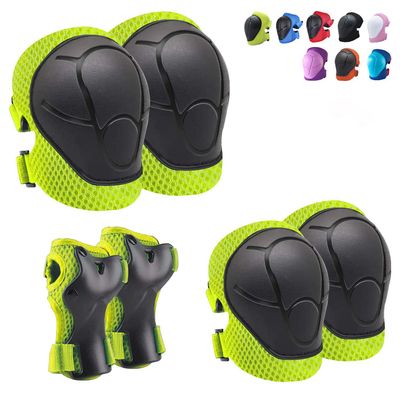 Knee Pads for Kids Knee pads and Elbow Pads Toddler Protective Gear Set Kids Elbow Pads and Knees Pads for Girls Boys with Wrist Guards 3 in 1 for Skating Cycling Bike Rollerblading Scooter [Upgraded]