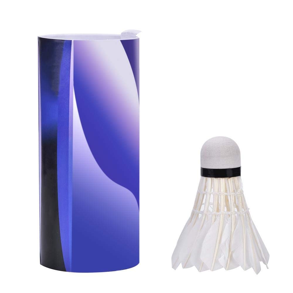 3Pcs Badminton Shuttlecocks,White Badminton Set, Badminton Balls Shuttlecocks with High Stability and Durability, Shuttlecocks Training Badminton Balls for Exercise,