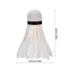 3Pcs Badminton Shuttlecocks,White Badminton Set, Badminton Balls Shuttlecocks with High Stability and Durability, Shuttlecocks Training Badminton Balls for Exercise, view 3