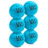 Lax Sak Soft Practice Lacrosse Balls - Same Weight & Size as a Regulation Lacrosse Balls, Great for Indoor & Outdoor Practices, Less Bounce & Minimal Rebounds - Carolina Blue, 6 Pack view 3