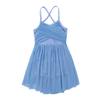 easyforever Kids Girls Spaghetti Straps Bowknot Criss Cross Back Lyrical Ballet Dance Leotard Dress Workout Tutu Skirt Light Blue 12 view 4