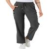 BGOWATU Women's Hiking Cargo Pants Quick Dry Lightweight Water Resistant Joggers Pants Zipper Pockets (Dark Grey,US M) view 3