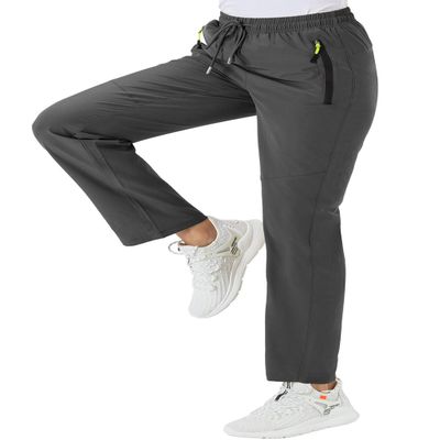 BGOWATU Women's Hiking Cargo Pants Quick Dry Lightweight Water Resistant Joggers Pants Zipper Pockets (Dark Grey,US XL)