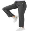 BGOWATU Women's Hiking Cargo Pants Quick Dry Lightweight Water Resistant Joggers Pants Zipper Pockets (Dark Grey,US S) view 1