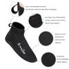 OMGear Neoprene Diving Socks Beach Booties Shoes 3mm Glued Blind Stitched Anti-Slip Wetsuit Boots Fin Swim Socks for Water Sports Outdoor Activities Home Slippers (3mm Low Cut/Black, 3XL) view 2