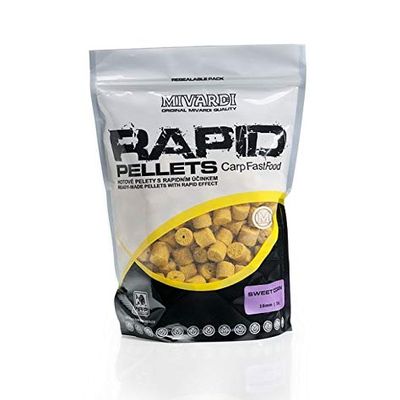 Mivardi Rapid Pellet SweetCorn - Rapid pellets SweetCorn - 22.0 lbs (10 kg) | 0.3 inches (8 mm), 22.0 lbs (10 kg), 8 mm, M-RAPESC10008