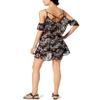 Miken Juniors' Strappy Cold-Shoulder Cover-Up (Small) Black view 2