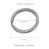 Marine Grade 316 Stainless Steel Key Ring Key Chain Heavy Duty Keychain Split Ring Connector for Scuba Gear BCD Attachment Crafts Jewelry (20mmx5+Flat 25mmx5+30mmx5) view 4