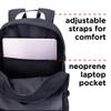 187 Killer Pads Standard Issue Backpack with Skateboard Straps, Charcoal Camo view 4