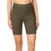 Jvini Women's Stretchy Cotton Skinny Jean Bermuda Shorts Olive Small view 1