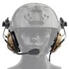DETECH Tactical Helmet Headset Headphone Electronic Shooting Ear Protection Sound Amplification Noise Reduction Ear Muffs Hunting Shooting Ear Defender with Detachable Microphone view 2