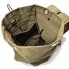 Kayheng Stylish Large Capacity Tactical Canvas Backpack Army Bucket Bag Outdoor Sports Duffle Bag Travel Rucksack-(Black) view 3