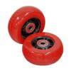 AlveyTech 76 mm x 30 mm Caster Wheels for the Razor Crazy Cart (V7+), Shift (V1+), and the XL (V3+) (Set of 2) (Red Wheel Black Hub) - Replacement Scooter Wheel Parts, Kids Drifting Electric Scooter view 1