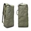 Kayheng Stylish Large Capacity Tactical Canvas Backpack Army Bucket Bag Outdoor Sports Duffle Bag Travel Rucksack-(Army Green) view 2