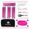Red Suricata Family Beach Tent & Beach Canopy, UPF50 Sun Beach Shade, Sunshade with 4 Aluminum Poles, 4 Pole Anchors & Sand Shovel, Large & Portable Sun Shelter Tarp (Large, Pink) view 2