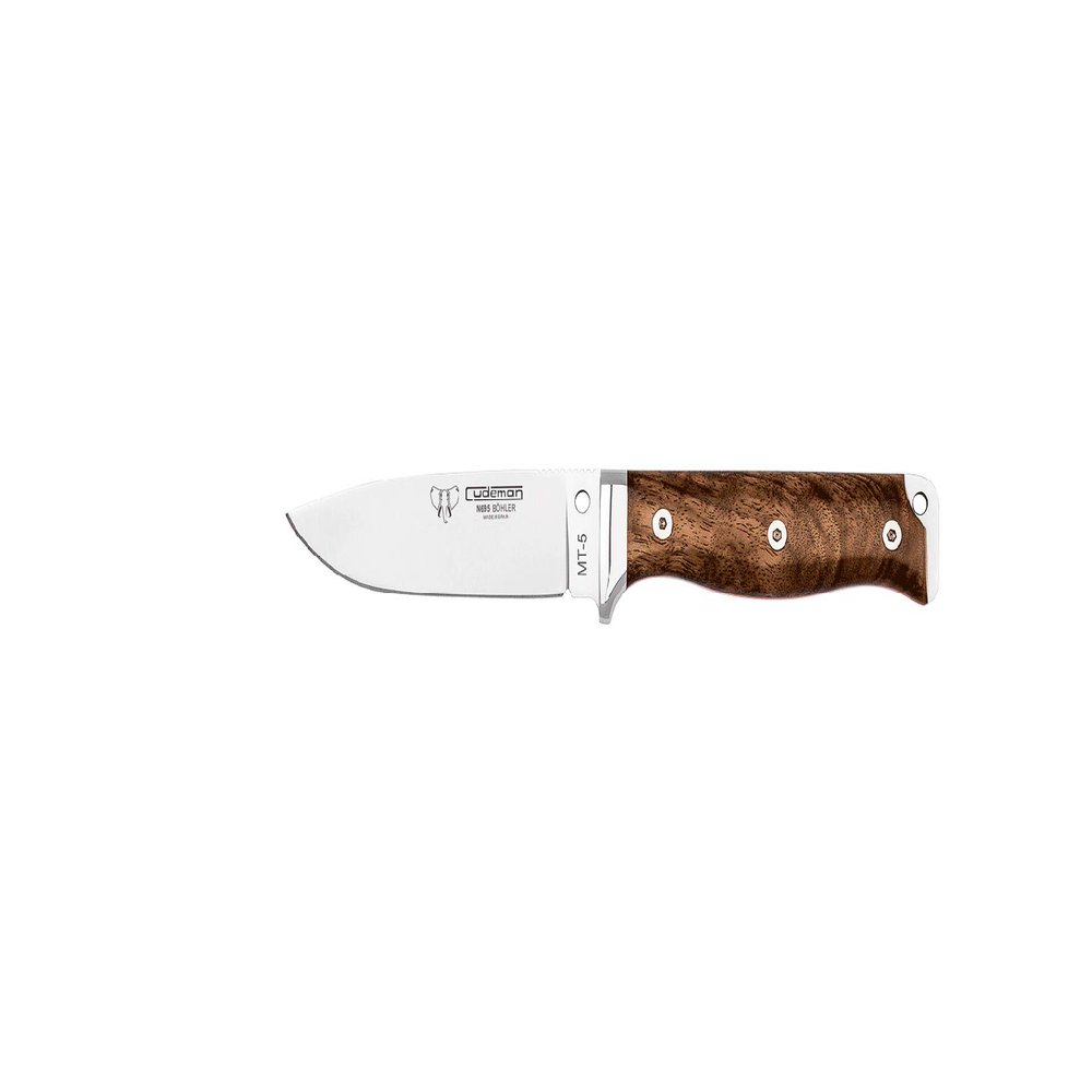 CUDEMAN MT-5 WALNUT WOOD (BOHLER N695 STEEL) WITH LEATHER CASE