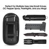 2 Pack Universal Magazine IWB Pouch Concealed Carry 9mm .40 .45 .380 .357, Mag Holster for S&W M&P Sig Sauer Ruger Glock, Handgun Ammo Gun Ammunition Holsters (Double Stitching-2 mag Pouch) view 2