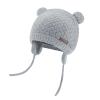 Duoyeree Baby Winter Hat Earflap Cotton Lining Knit Beanie Cap for Toddler Girl Boy (12-18 Month, Grey) view 1