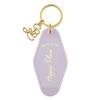 Santa Barbara Design Studio Keychain Lili + Delilah Small Gifts Vintage Motel Key Tag Key Ring, 3.5" Long, Happy Place (Lavender) view 1