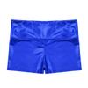 easyforever Girls Shiny Metallic Dance Booty Shorts Gymnastics Athletic Yoga Shorts Ballet Dance Hot Pants Bottoms Blue 12 Years view 3