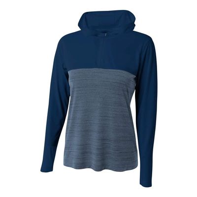 A4 Sportswear Womens X-Small Navy 1/4 Zip Two-Tone