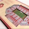 YouTheFan NCAA Desktop Size Team StadiumViews, 12 x 8 Inches, Oklahoma Sooners, Wood Grain view 3
