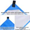 Azarxis Hammock Camping Tarp Rain Fly, Waterproof Tent Footprint Shelter Canopy Sunshade Cloth Picnic Mat for Outdoor Awning Hiking Beach Backpacking - Included Guy Lines & Stakes (Blue) view 3