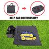 Climbing Rope Bag, Foldable Equipment Carrying Backpack with Built-in Groundsheet, Black Mesh Storage Sack for Climbing Gear, Tools and Sports Equipment view 3