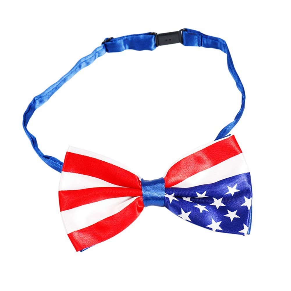 Aimeely Mens Creative Pre-tied Flag Bowtie Nation Day Wedding Bow Ties 2#