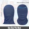 Achiou Ski Mask for Men Women, Summer Balaclava Face Mask, Shiesty Mask UV Protector Lightweight for Motorcycle Snowboard Navy view 4