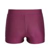 easyforever Kids Girls Basic Stretchy Sports V-Front Booty Short Boy-Cut Bottom Ballet Dance Yoga Hot Pants Underwear Burgundy 3-4 view 3