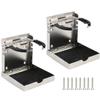Amarine Made 2-Pack of Stainless Steel Folding Drink Holders Collapsible Cup Holder Marine Boat Caravan Car RV Trailer-Universal for Bottle,Mugs or Can, (2.56"-3.34" Holding Range) view 1