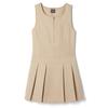 French Toast Girls 4-14 Pleated Jumper with Heart Zipper - Khaki, 6X view 1