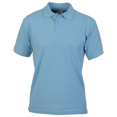 Absolute Apparel Mens Precision Polo Shirt (6XL) (Light Blue)
