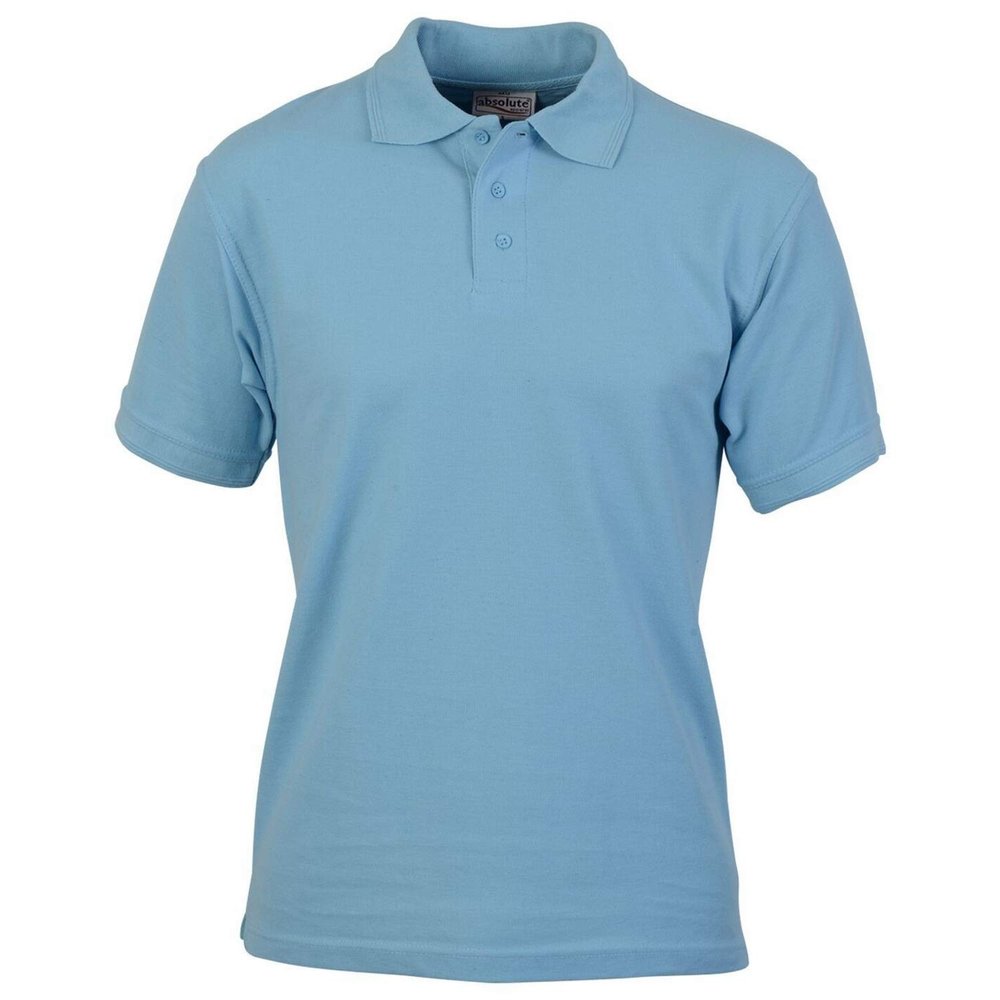 Absolute Apparel Mens Precision Polo Shirt (6XL) (Light Blue)