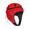 TUOYR Rugby Headgear 7 on 7 Soft Shell Padded Helmet Flag Football Headguard Adjustable Head Protector Training Lacrosse Soccer Goalkeeper Paintball Head Protection Fits (RED, Youth YM(51cm/20) view 1