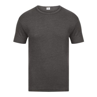 Absolute Apparel Mens Thermal Short Sleeve T-Shirt (XL) (Charcoal)