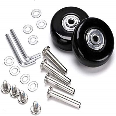 F-ber Suitcase Luggage Wheels Replacement Kit OD54mm ABEC 608zz Skate Inline Outdoor Skate Replacement, Set of (2) Wheels (OD:54 W:18 ID:6 Axles:30 & 35)