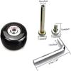 F-ber Suitcase Luggage Wheels Replacement Kit OD54mm ABEC 608zz Skate Inline Outdoor Skate Replacement, Set of (2) Wheels (OD:54 W:18 ID:6 Axles:30 & 35) view 4